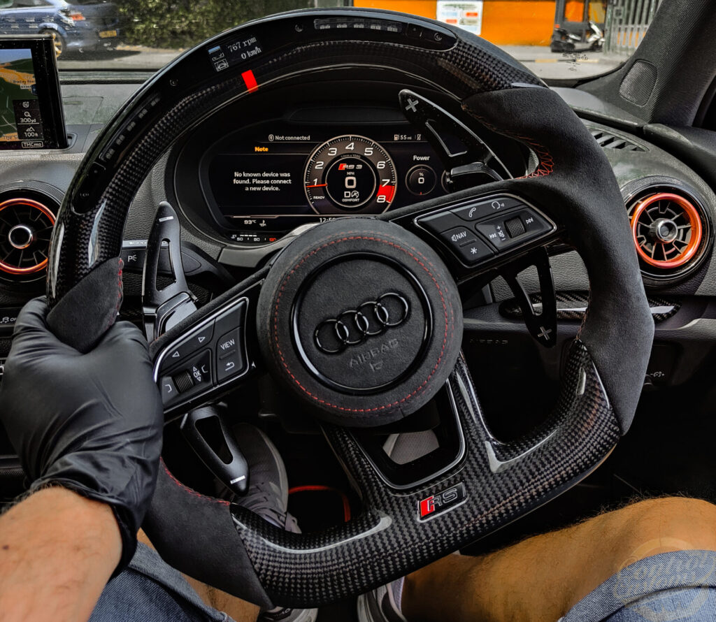 Audi RS3 8V Carbon Led Steering Wheel