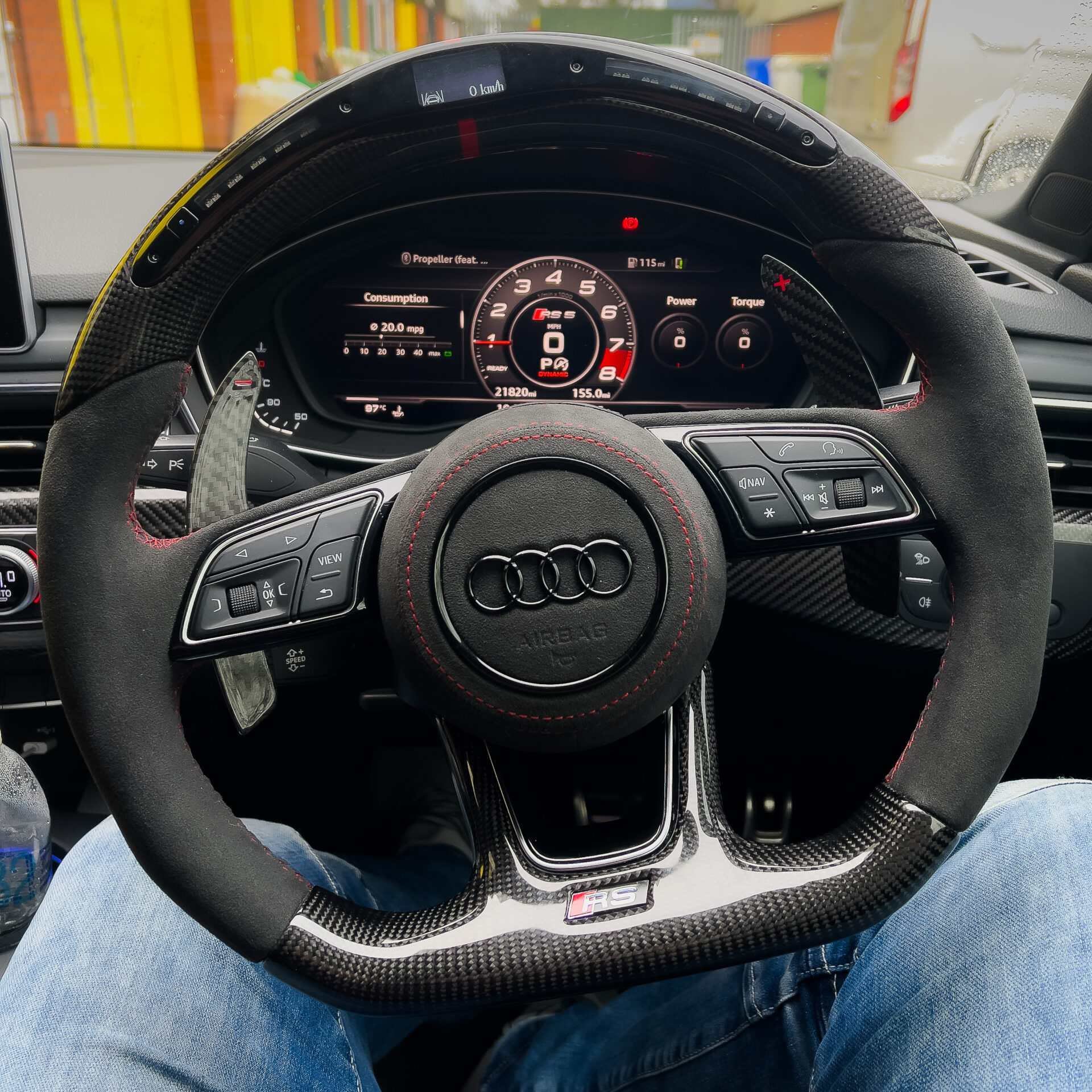 Audi RS5 Carbon Led Steering Wheel