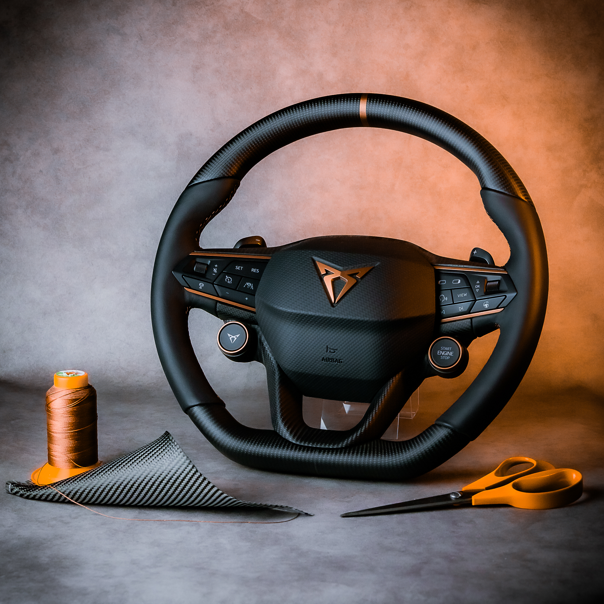 cupra formentor carbon steering wheel