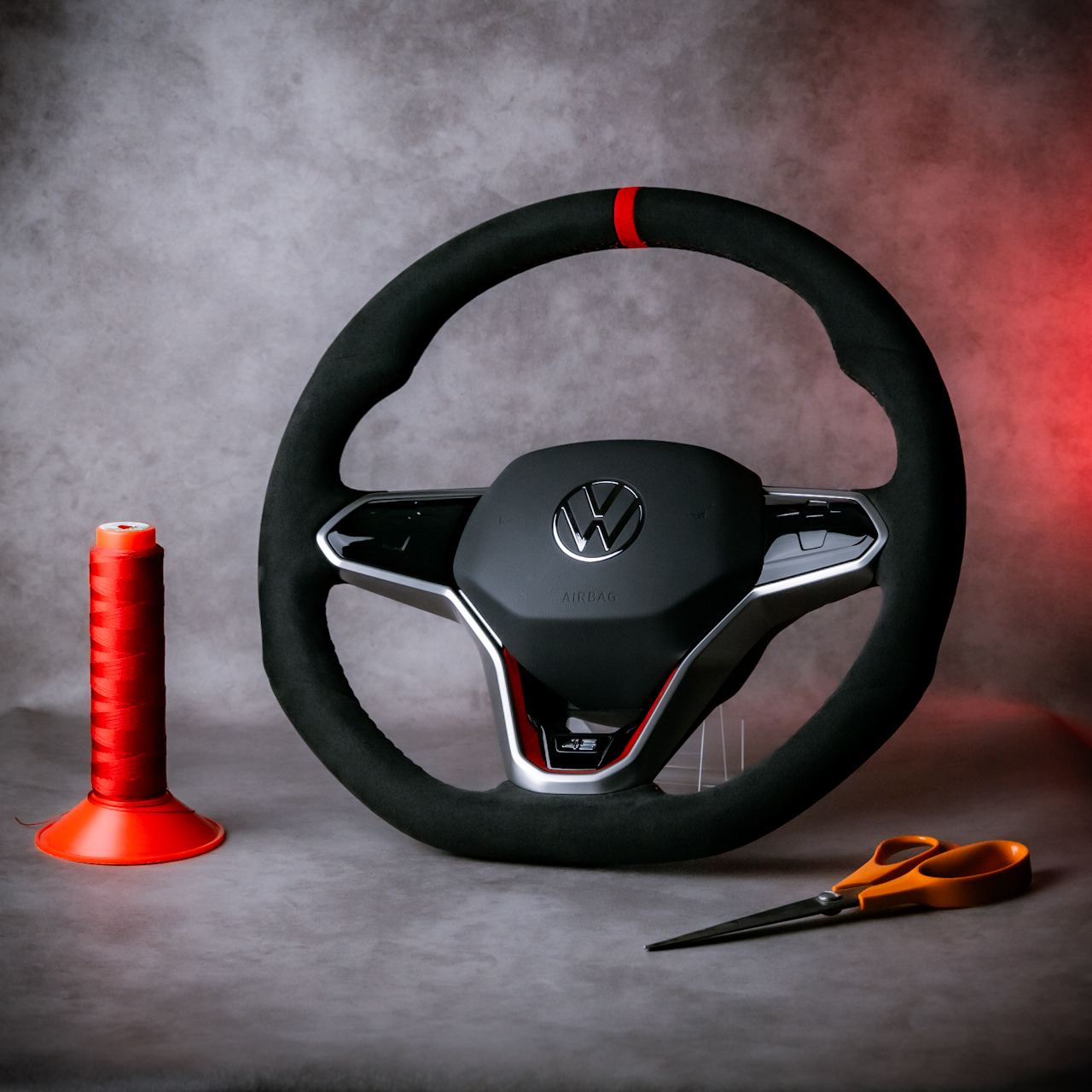 VW Golf MK8 GTI Alcantara Steering Wheel
