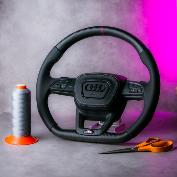 Audi S3 8Y Carbon Flat Bottom Steering Wheel
