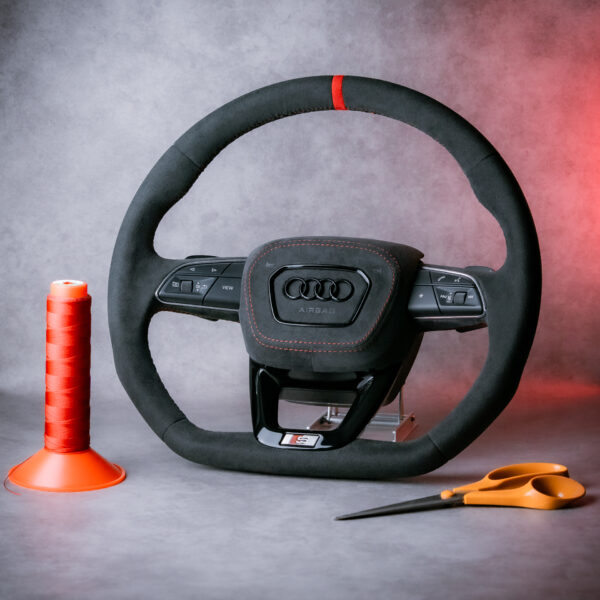 Audi S3 RS3 8Y Alcantara Flat Bottom Steering Wheel