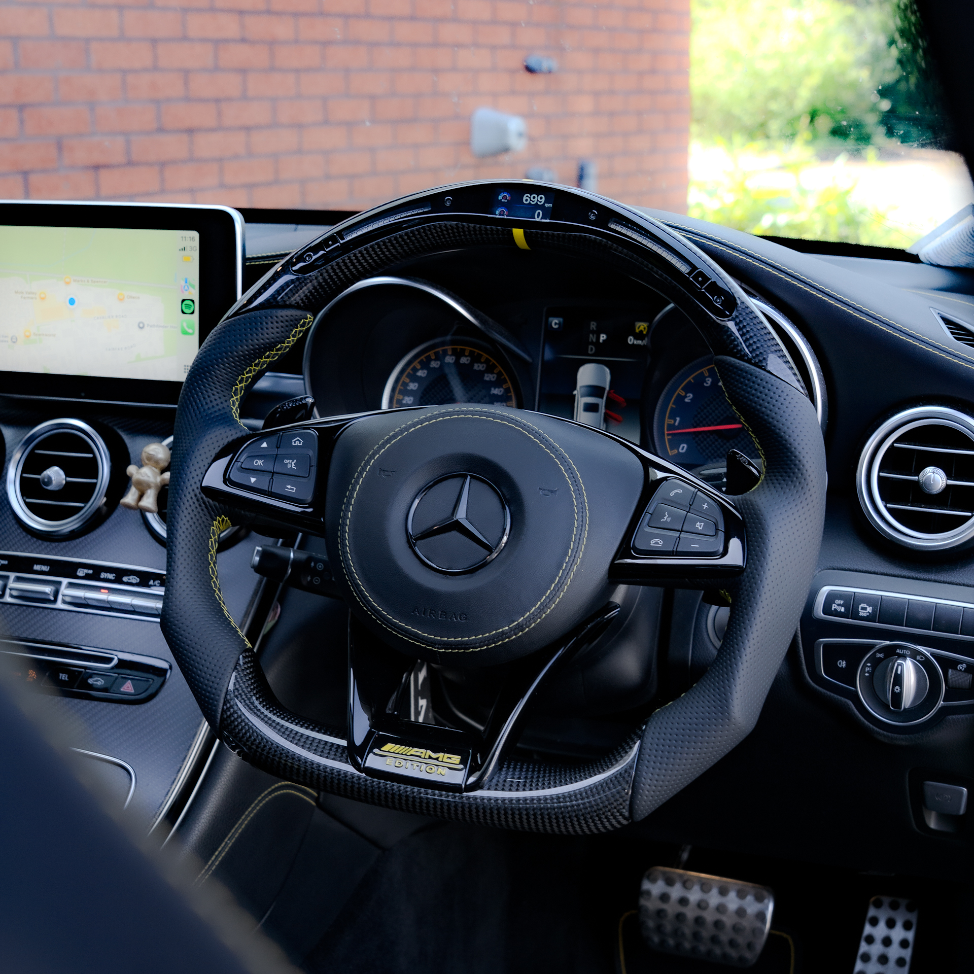 Mercedes GLS 63 AMG Carbon Steering Wheel
