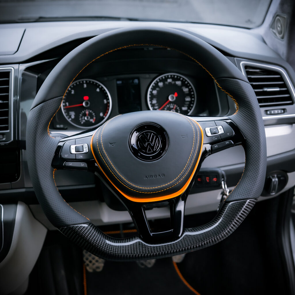 VW Transporter T6 Carbon Steering Wheel - R2 Shape